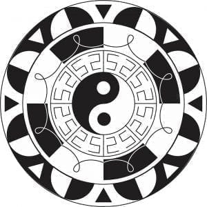 Mandala del yin y el yan