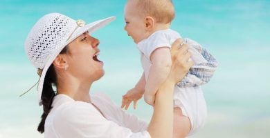 madre con bebé